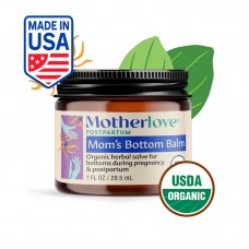 Motherlove Mom's Bottom Balm 1oz | Rhoid Balm | Made in USA | Organic herbal salve for bottoms during pregnancy & postpartum